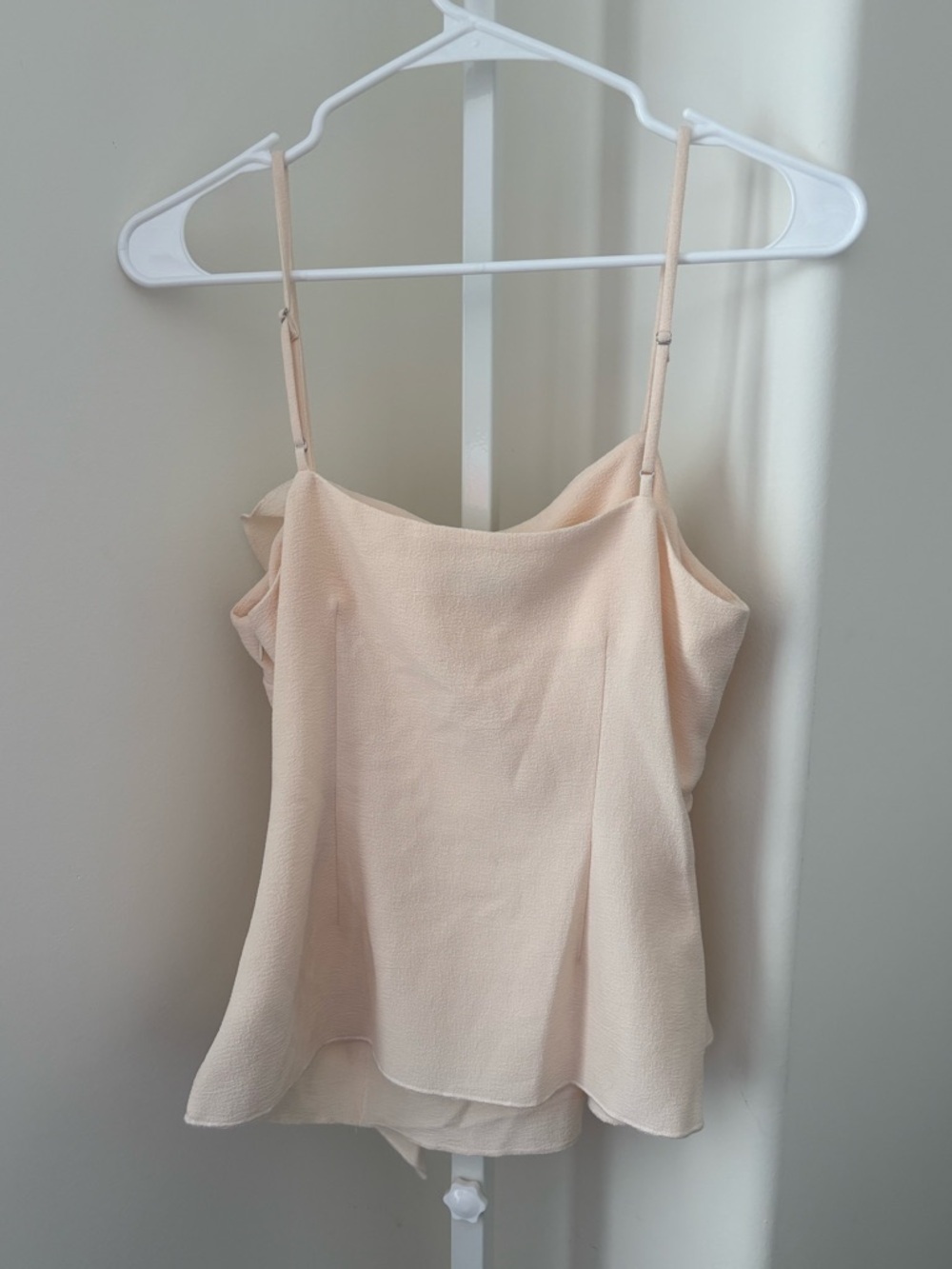 Joie Ruched Draped Spaghetti Strap Asymmetric Cami Top SZ 4 - Picture 4 of 6